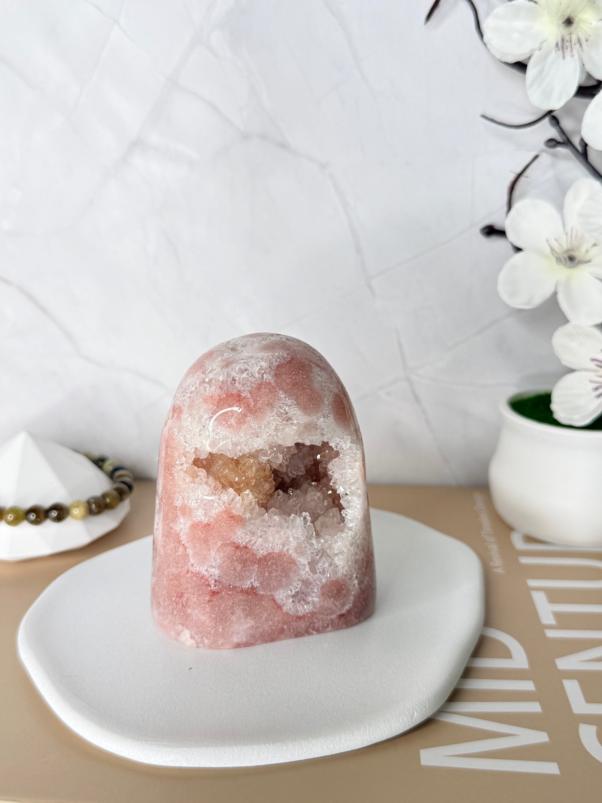 Pink Amethyst Cutbase Freeform Sculptures – Brazil - Auralis Crystals