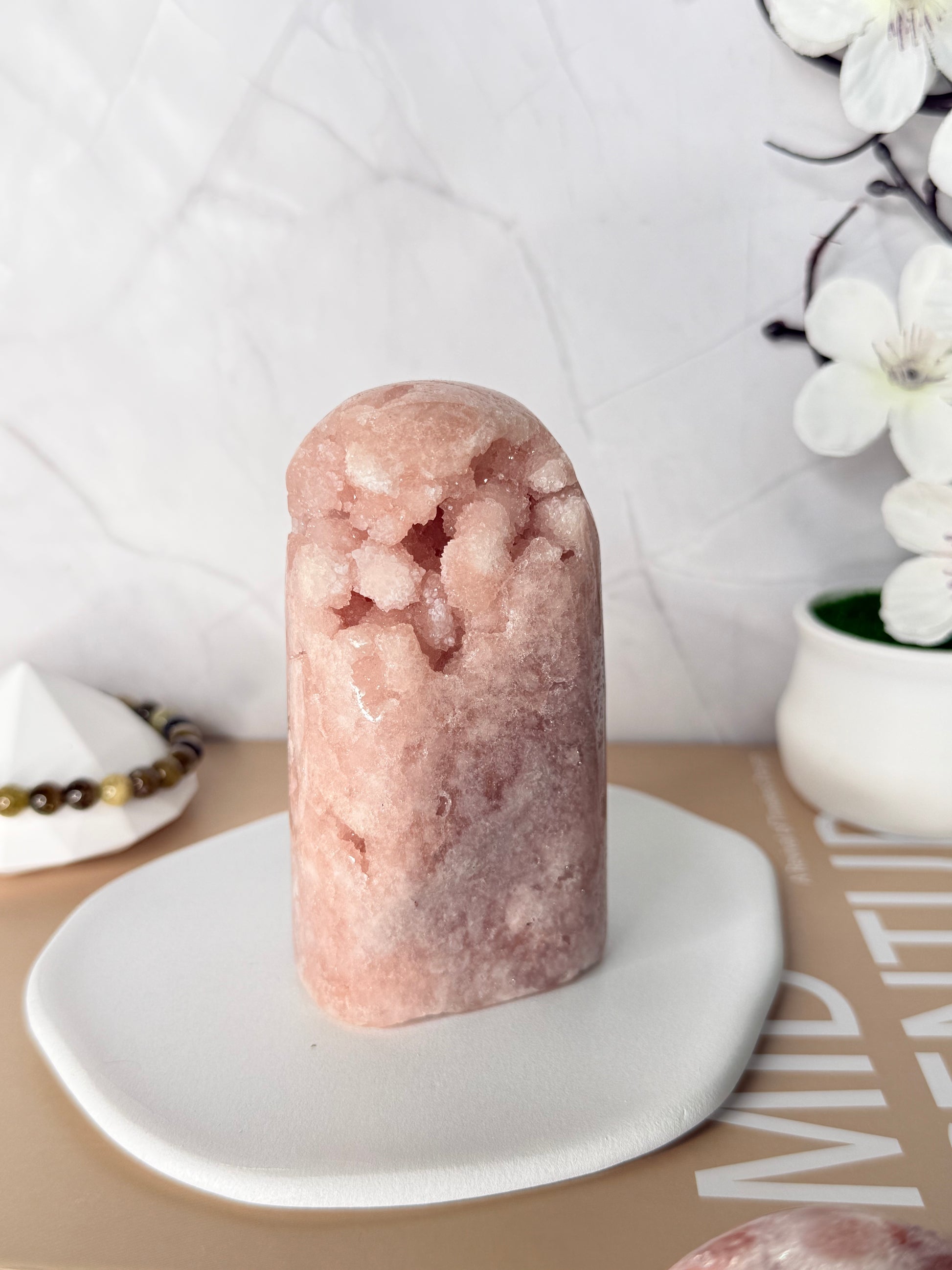 Pink Amethyst Cutbase Freeform Sculptures – Brazil - Auralis Crystals