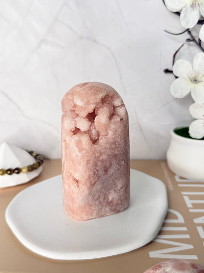 Pink Amethyst Cutbase Freeform Sculptures – Brazil - Auralis Crystals