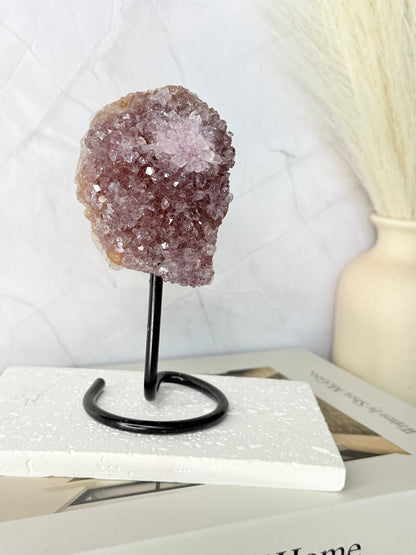 High Quality Brazilian Amethyst Cluster with Stalactite Growth - Auralis Crystals