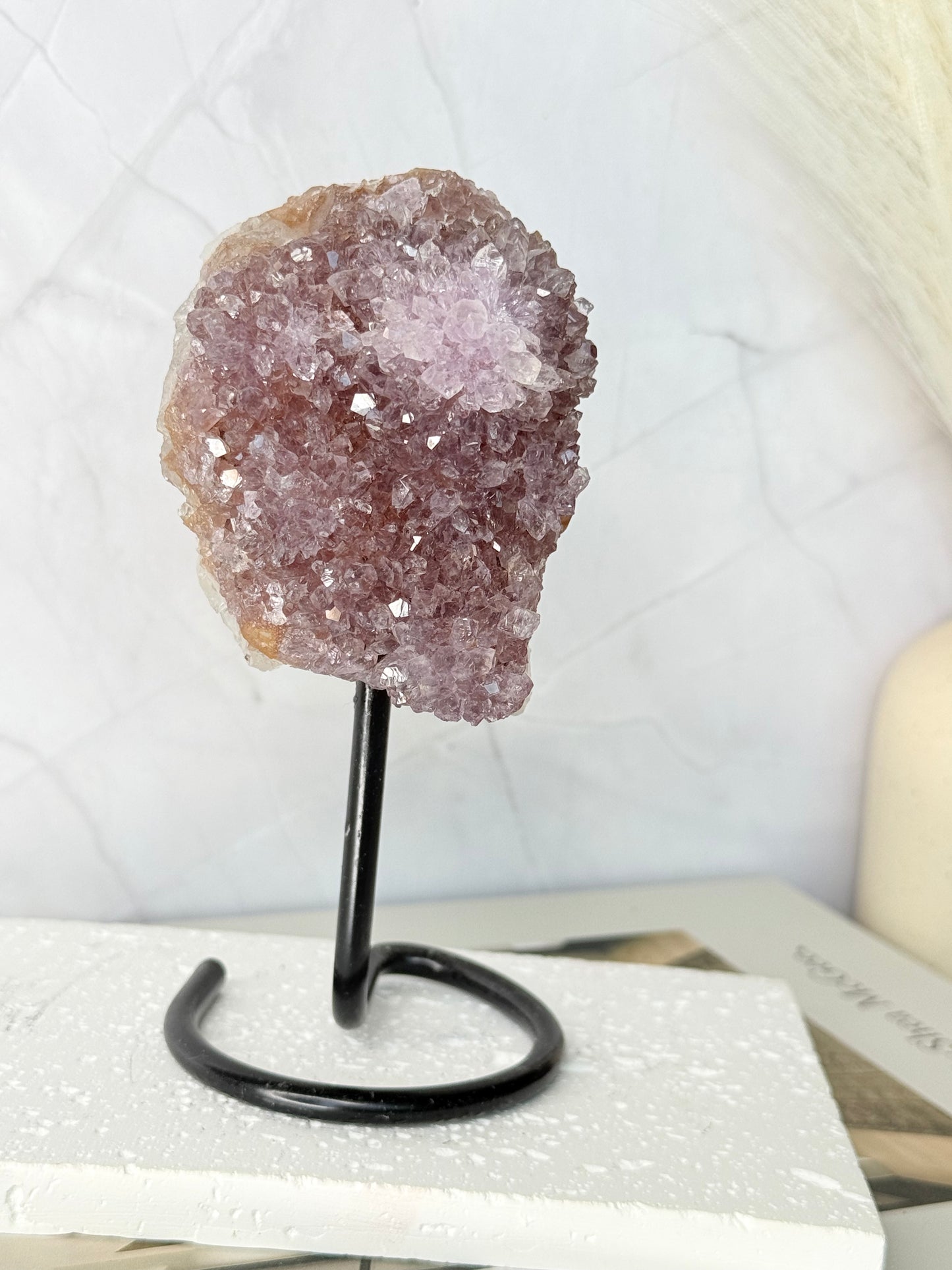 High Quality Brazilian Amethyst Cluster with Stalactite Growth - Auralis Crystals