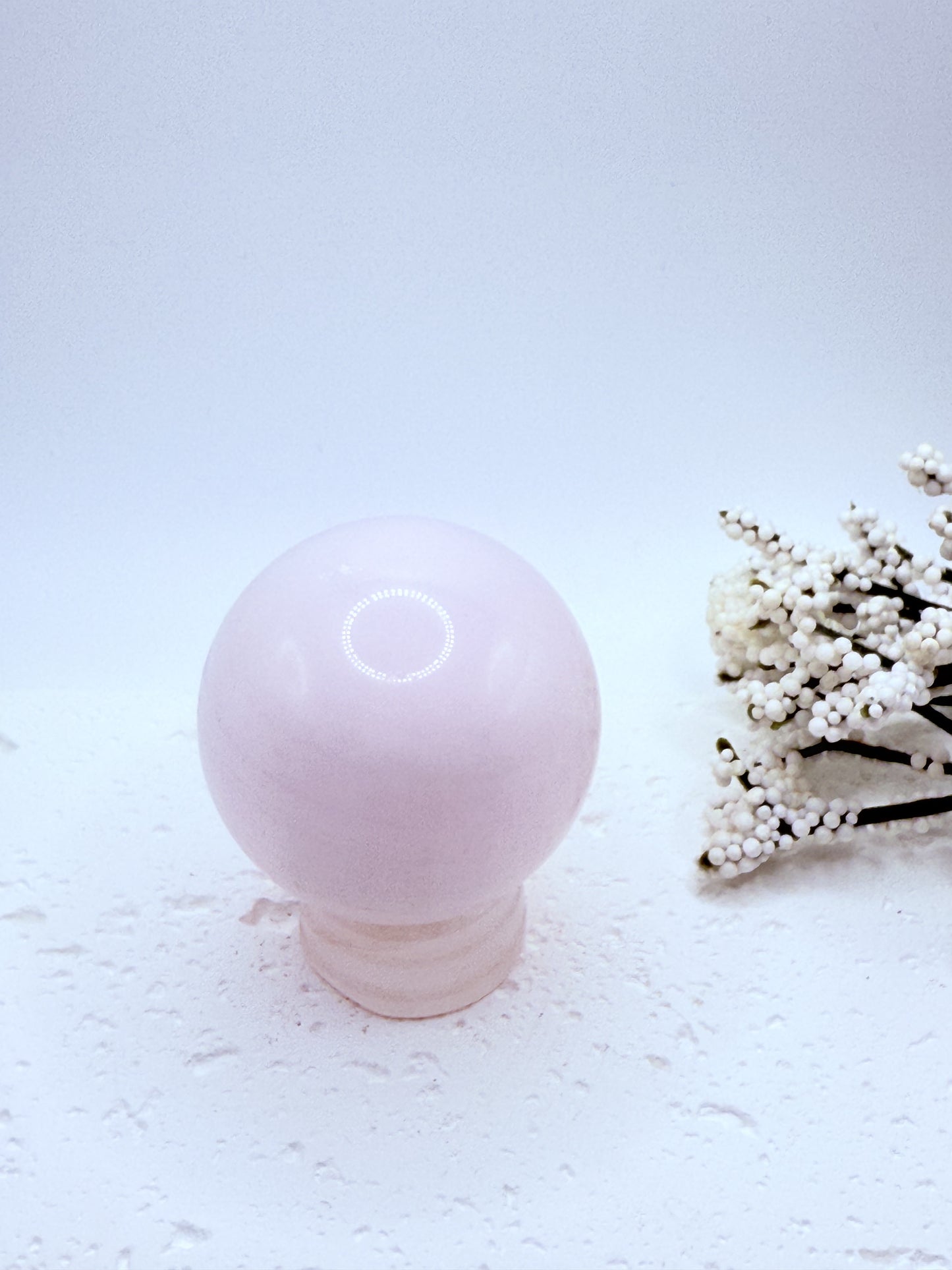 Pink Mangano Calcite Sphere