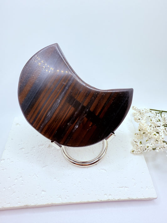 Midlight Lace Obsidian Moon Carving