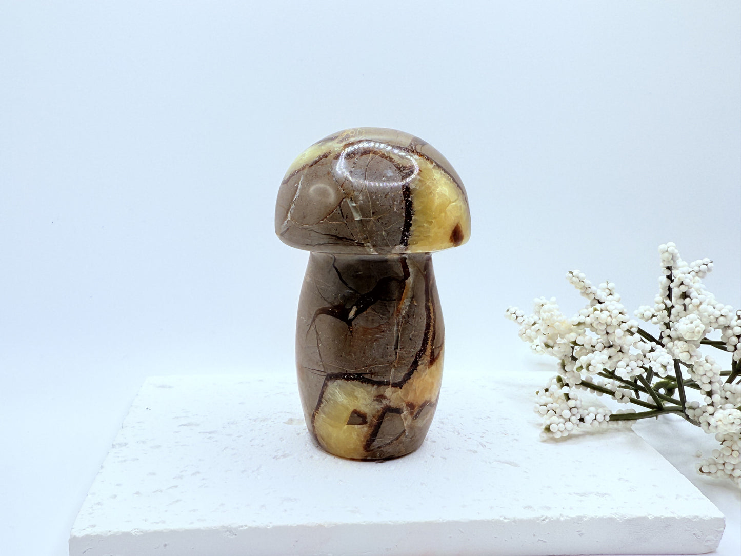 Serpentine Mushroom Carving