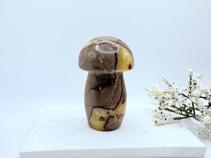 Serpentine Mushroom Carving