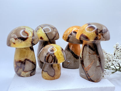 Serpentine Mushroom Carving