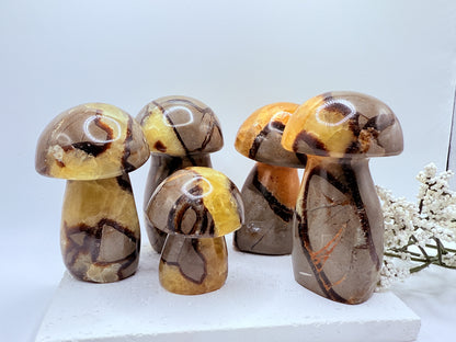 Serpentine Mushroom Carving