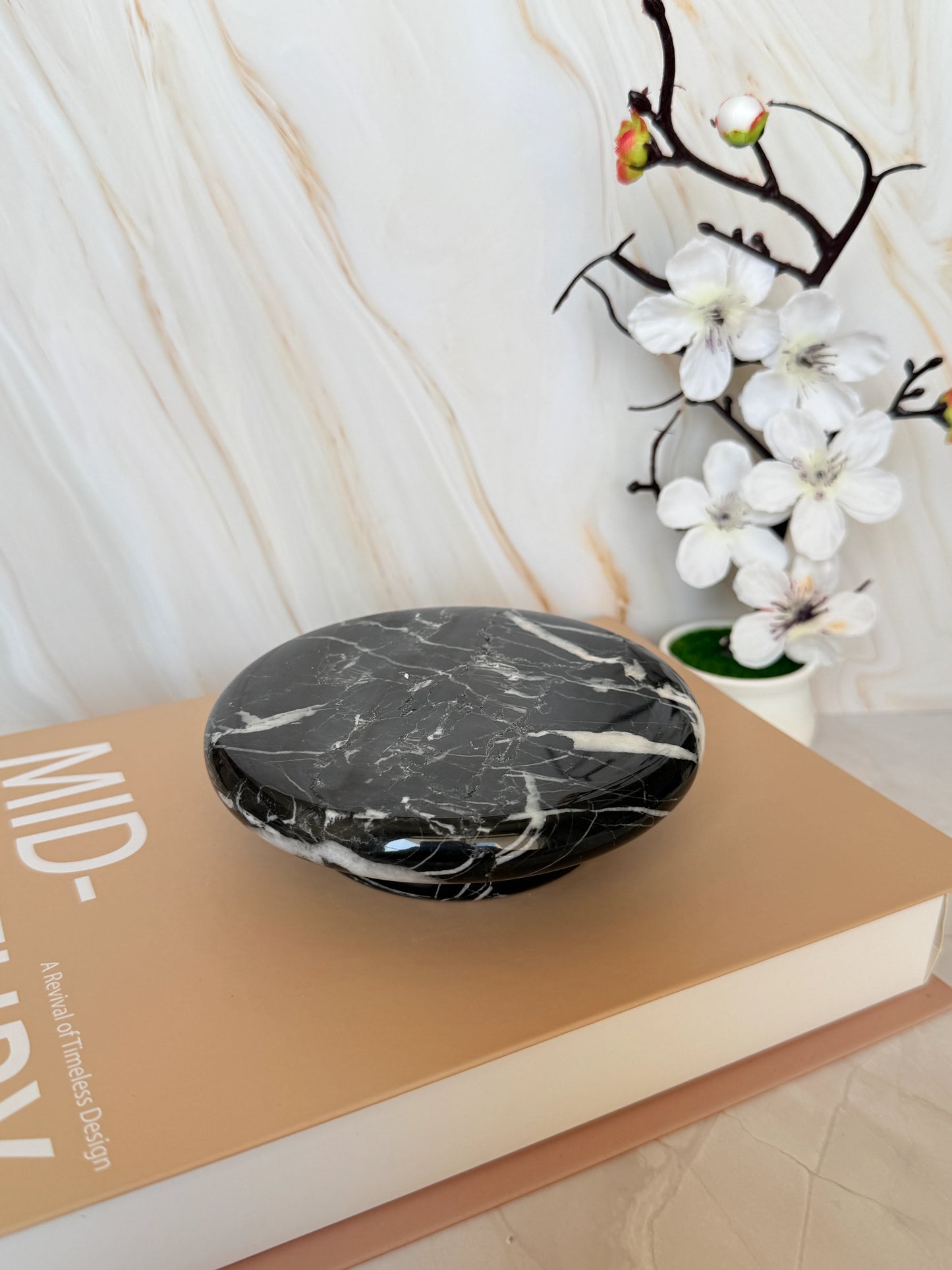 Zebra Jasper Rotating Crystal Stand | Polished | 12cm | China