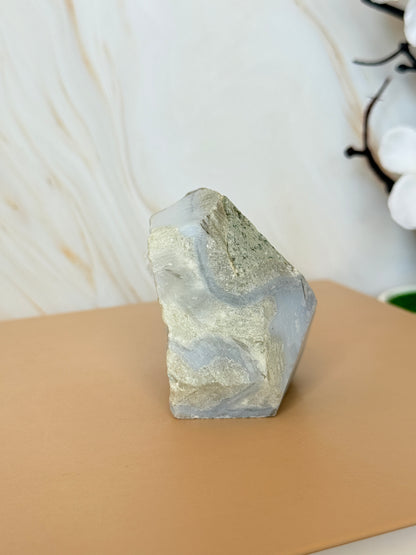 Raw Blue Lace Agate Druzy Specimen | Natural Geode | Madagascar | Multiple Available