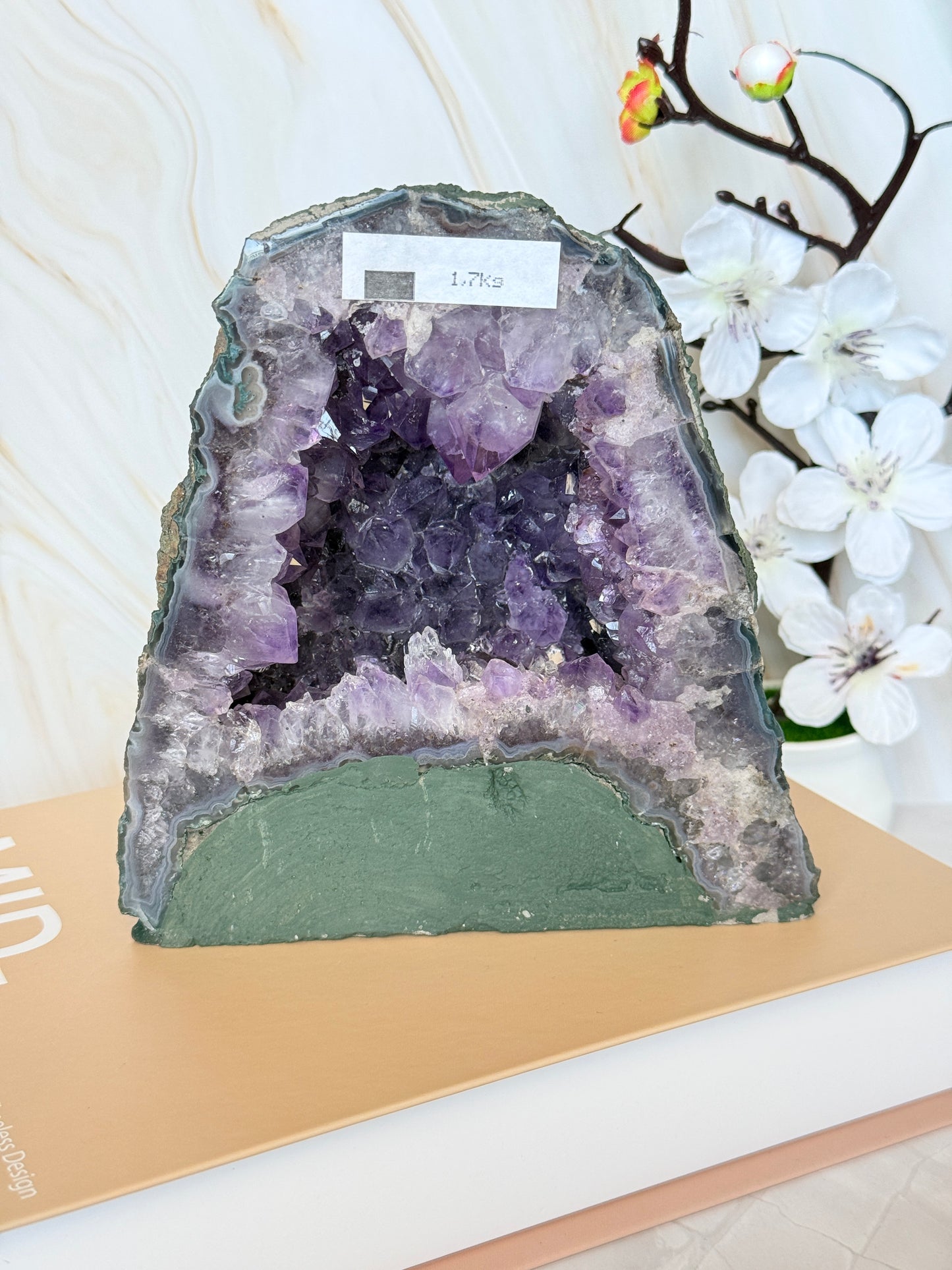 Brazilian Amethyst Cathedral Geode | Natural Crystal Cluster | 14.5cm | 1.7kg