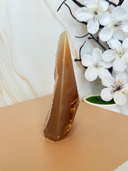 Druzy Agate Point | Natural Crystal Tower | Brazil | 9.5-10.5cm