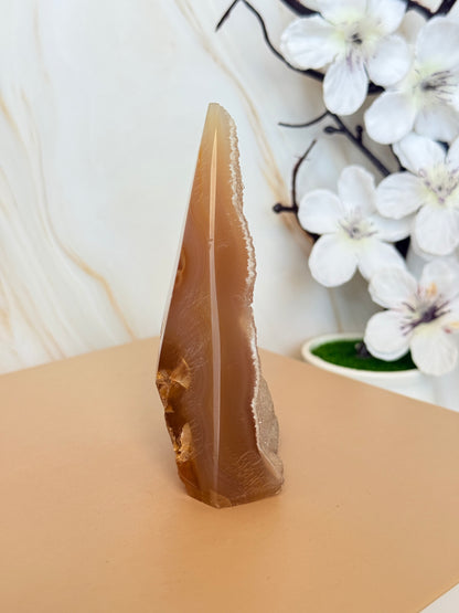Druzy Agate Point | Natural Crystal Tower | Brazil | 9.5-10.5cm