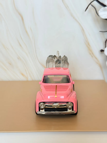 Clear Quartz Crystal Truck | Vintage Pickup Decor | Clarity & Good Vibes