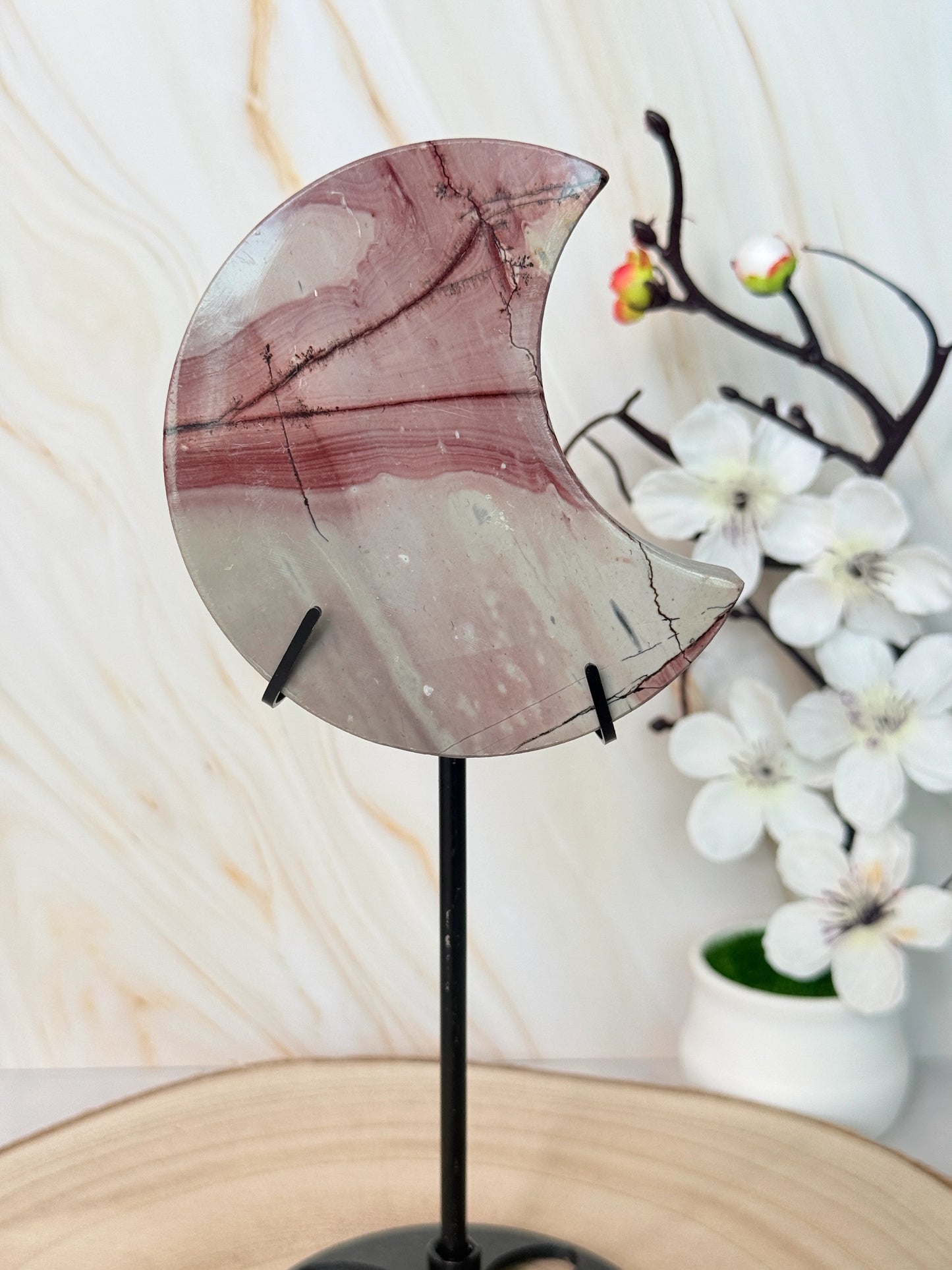 Picture Jasper Moon | Grounding & Earth Connection | Stand Included