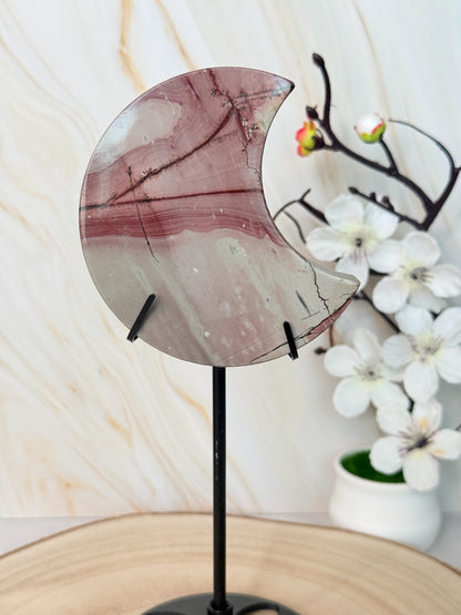 Picture Jasper Moon | Grounding & Earth Connection | Stand Included