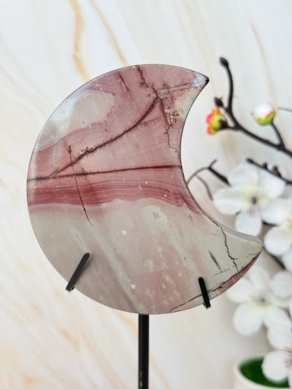 Picture Jasper Moon | Grounding & Earth Connection | Stand Included
