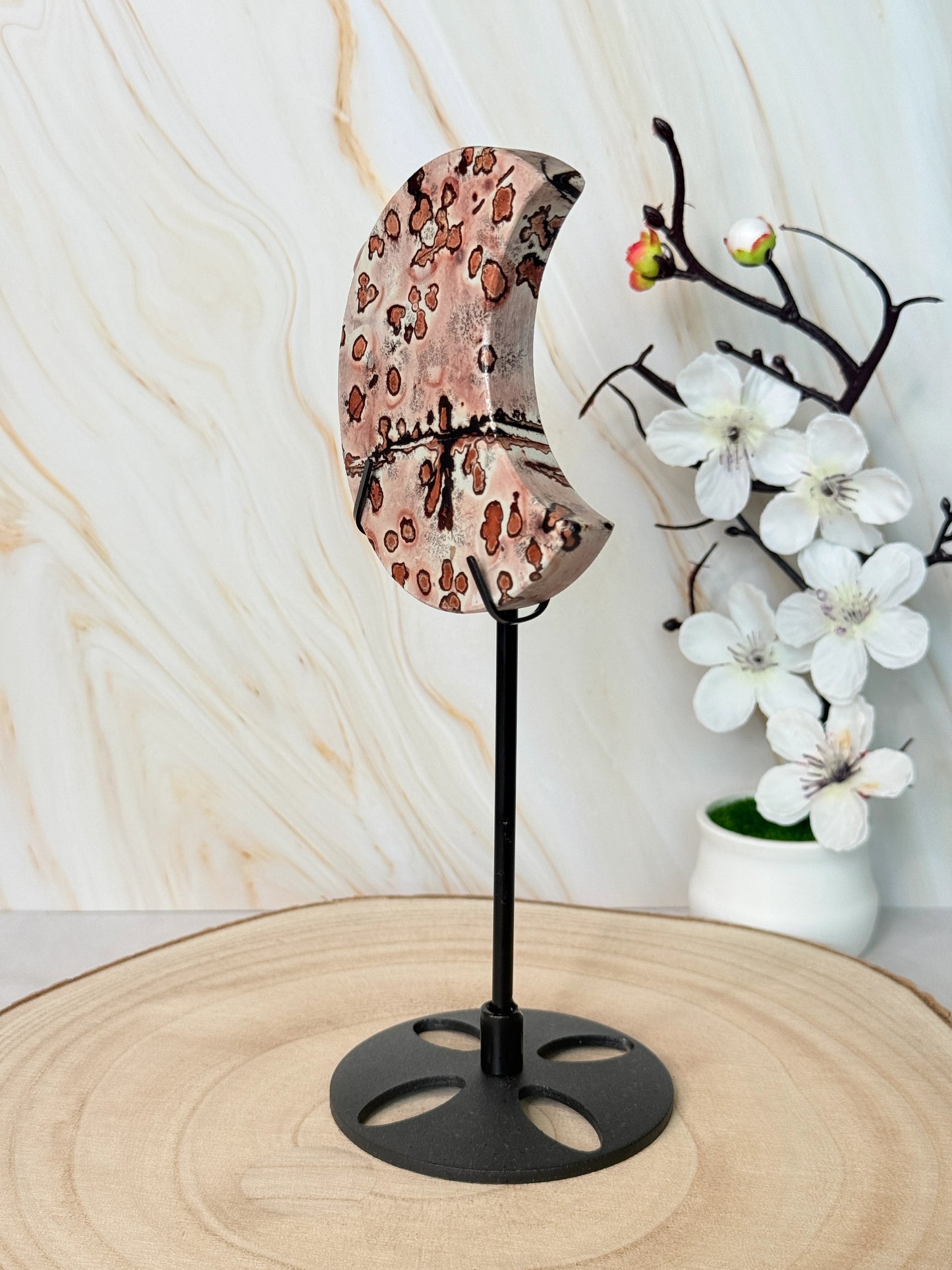 Picture Jasper Moon | Grounding & Earth Connection | Stand Included