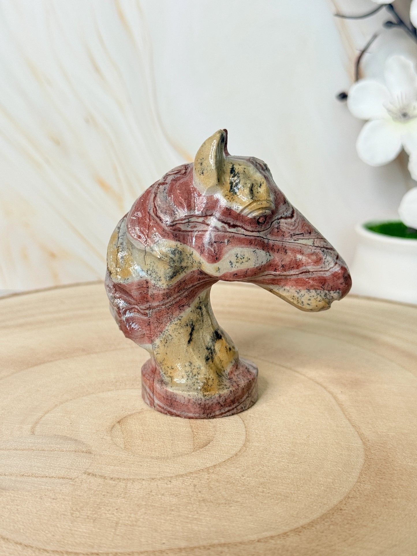 Picture Jasper Horse | Strength & Freedom | Crystal Carving