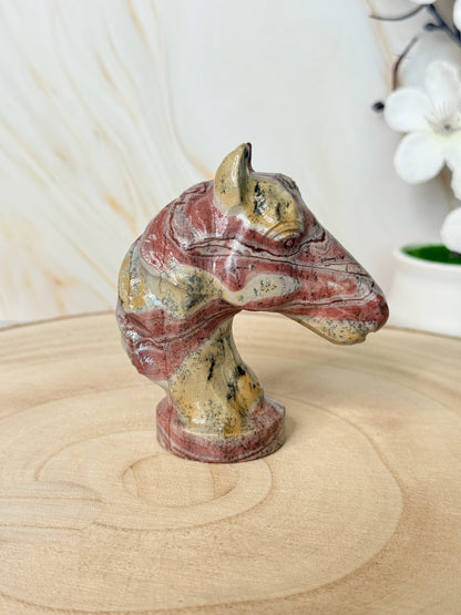 Picture Jasper Horse | Strength & Freedom | Crystal Carving