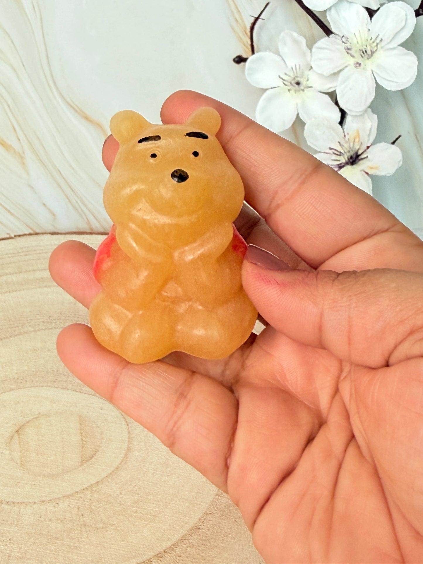Yellow Calcite Bear | Joy & Comfort | Crystal Carving