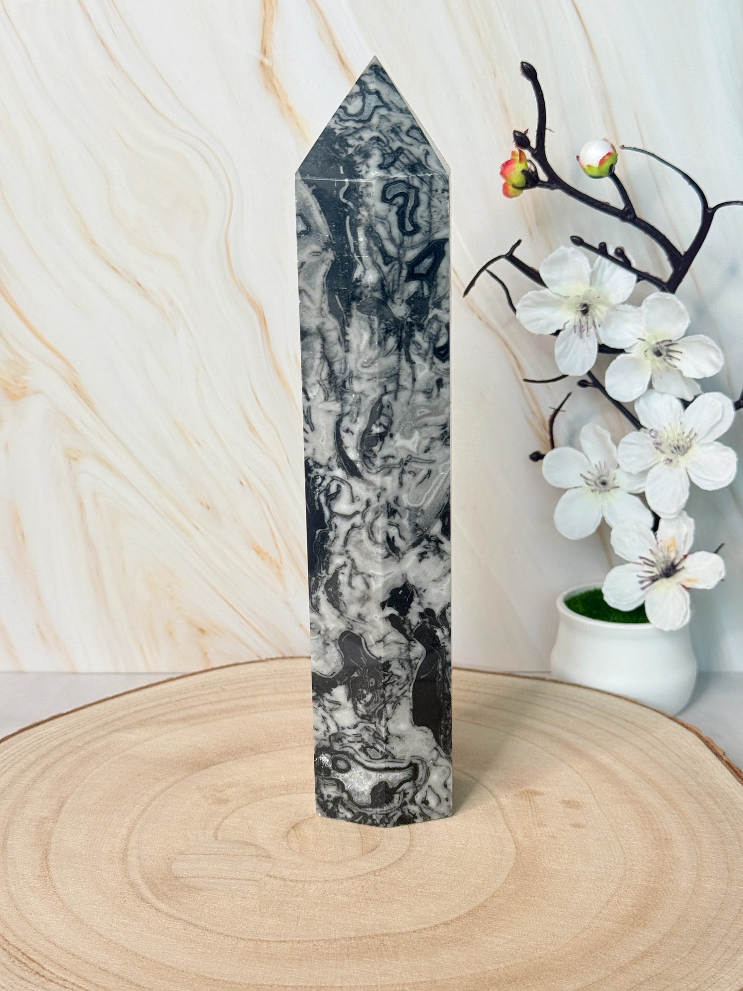 Picasso Jasper Tower | Creativity & Grounding | Crystal Point