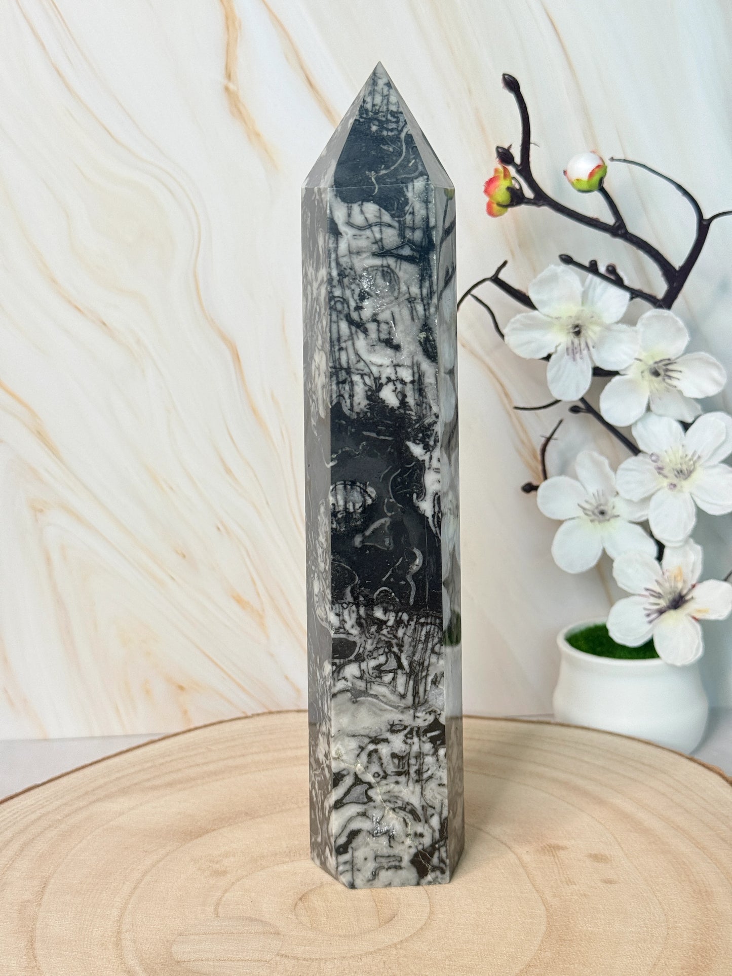 Picasso Jasper Tower | Creativity & Grounding | Crystal Point
