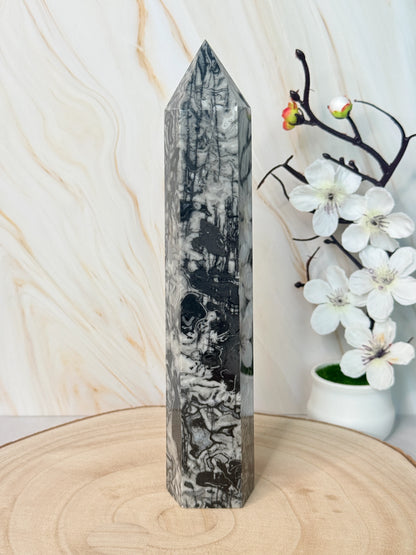 Picasso Jasper Tower | Creativity & Grounding | Crystal Point