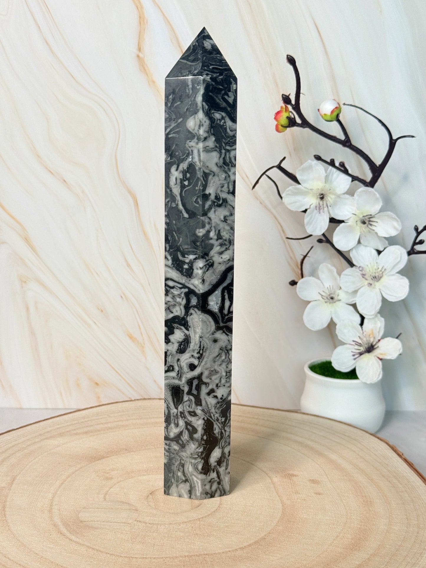 Picasso Jasper Tower | Creativity & Grounding | Crystal Point