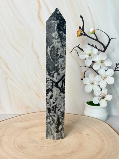 Picasso Jasper Tower | Creativity & Grounding | Crystal Point