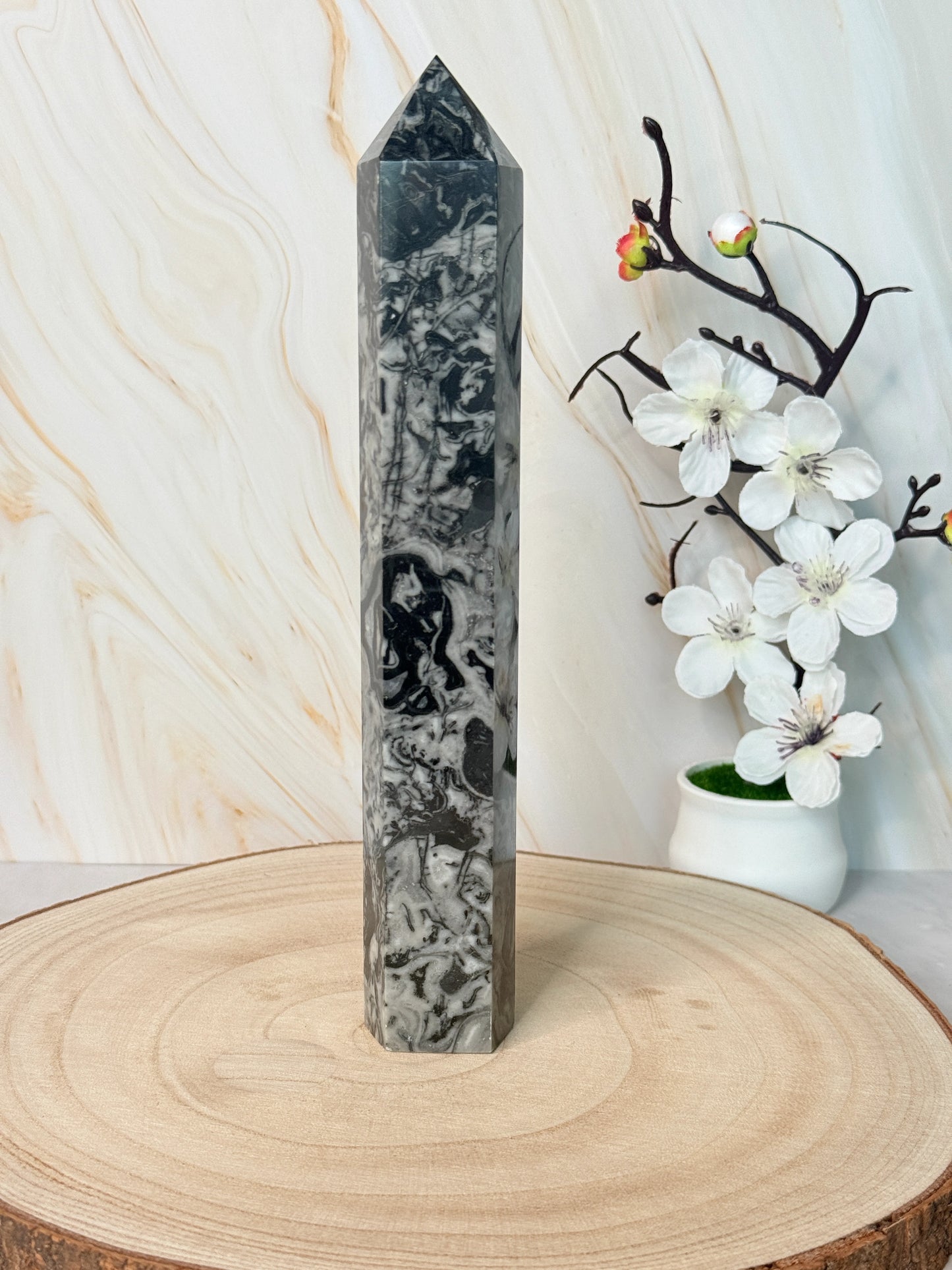 Picasso Jasper Tower | Creativity & Grounding | Crystal Point