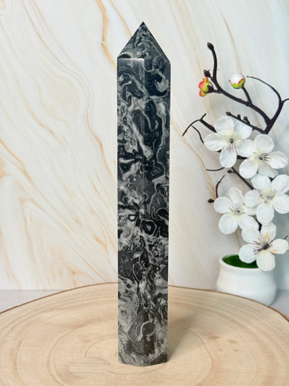 Picasso Jasper Tower | Creativity & Grounding | Crystal Point