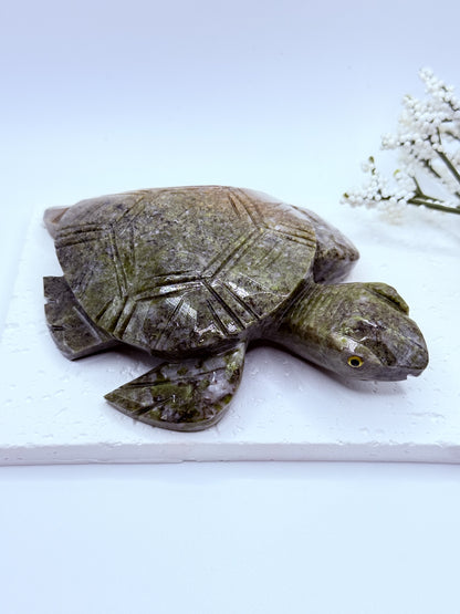 Jasper Turtle Carving – Patience, Protection & Earth Energy