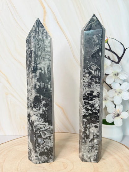 Picasso Jasper Tower | Creativity & Grounding | Crystal Point