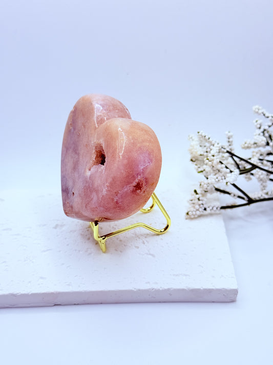 Small Pink Amethyst Heart