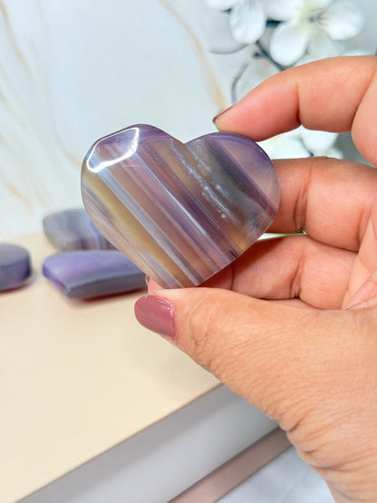 Pink Jelly Agate Heart | Gentle Crystal for Emotional Balance