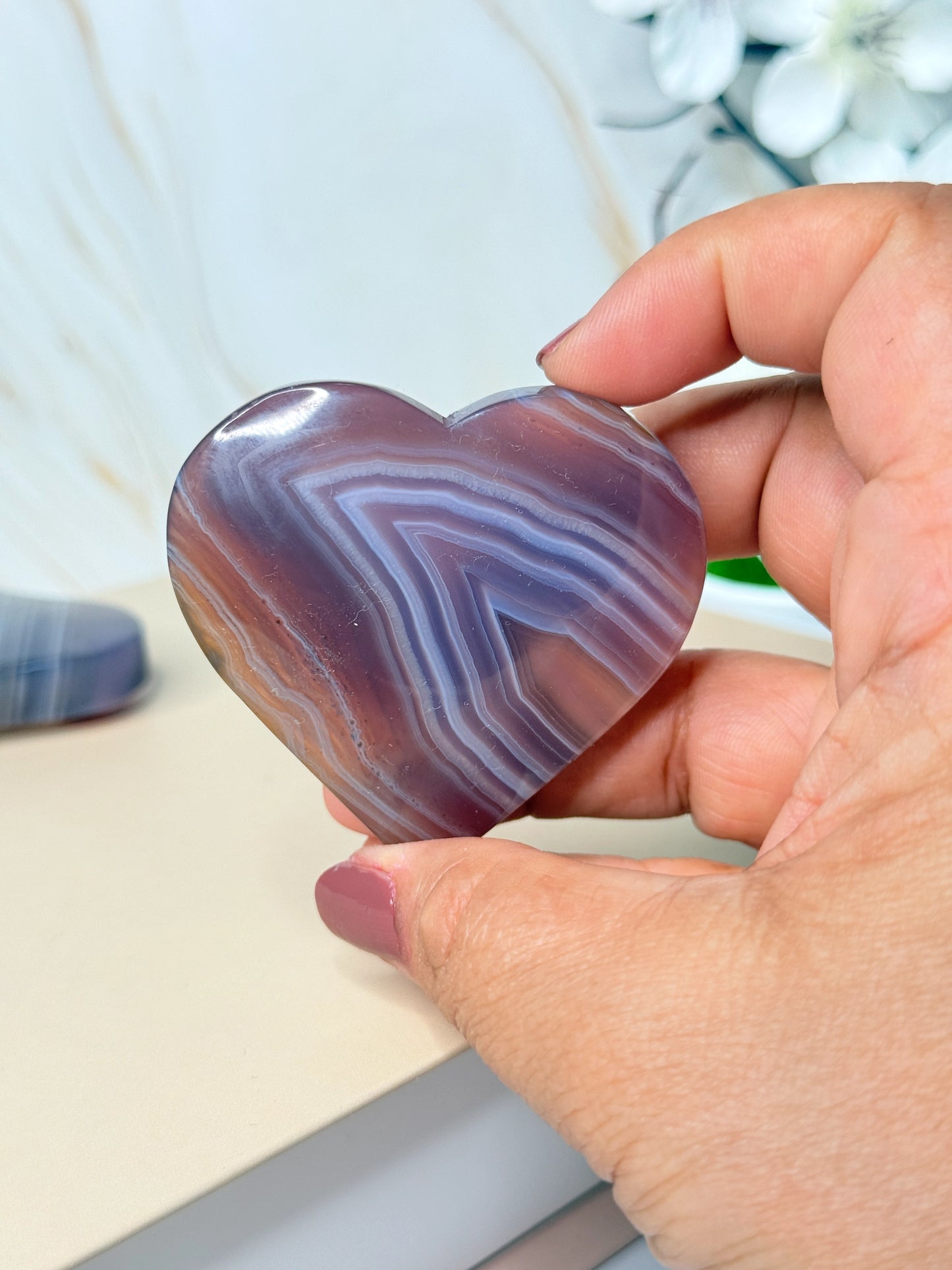 Pink Jelly Agate Heart | Gentle Crystal for Emotional Balance