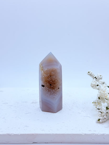 Grey Agate Small Tower
