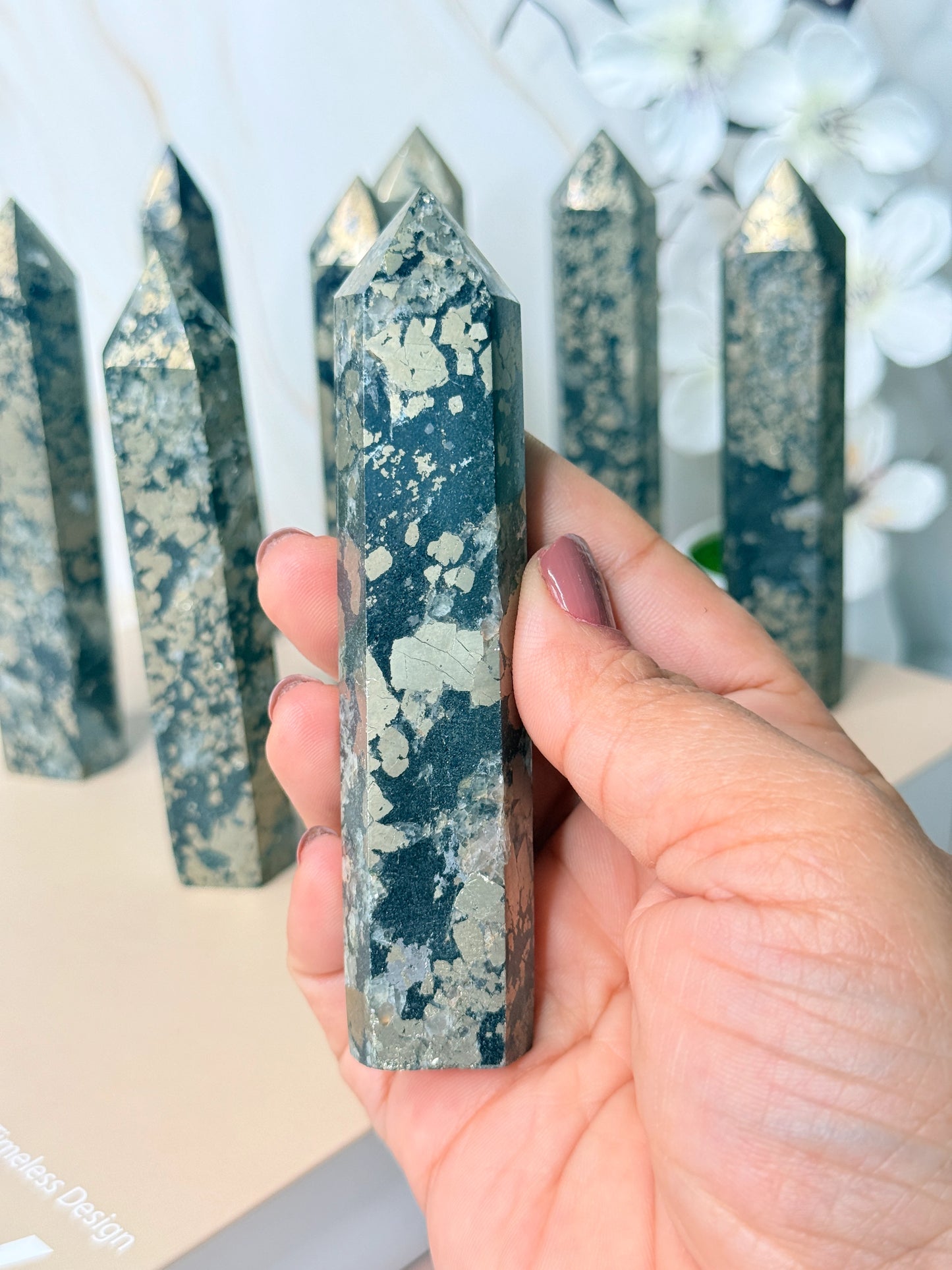 Pyrite Crystal Point | Abundance & Protection Stone | Peru