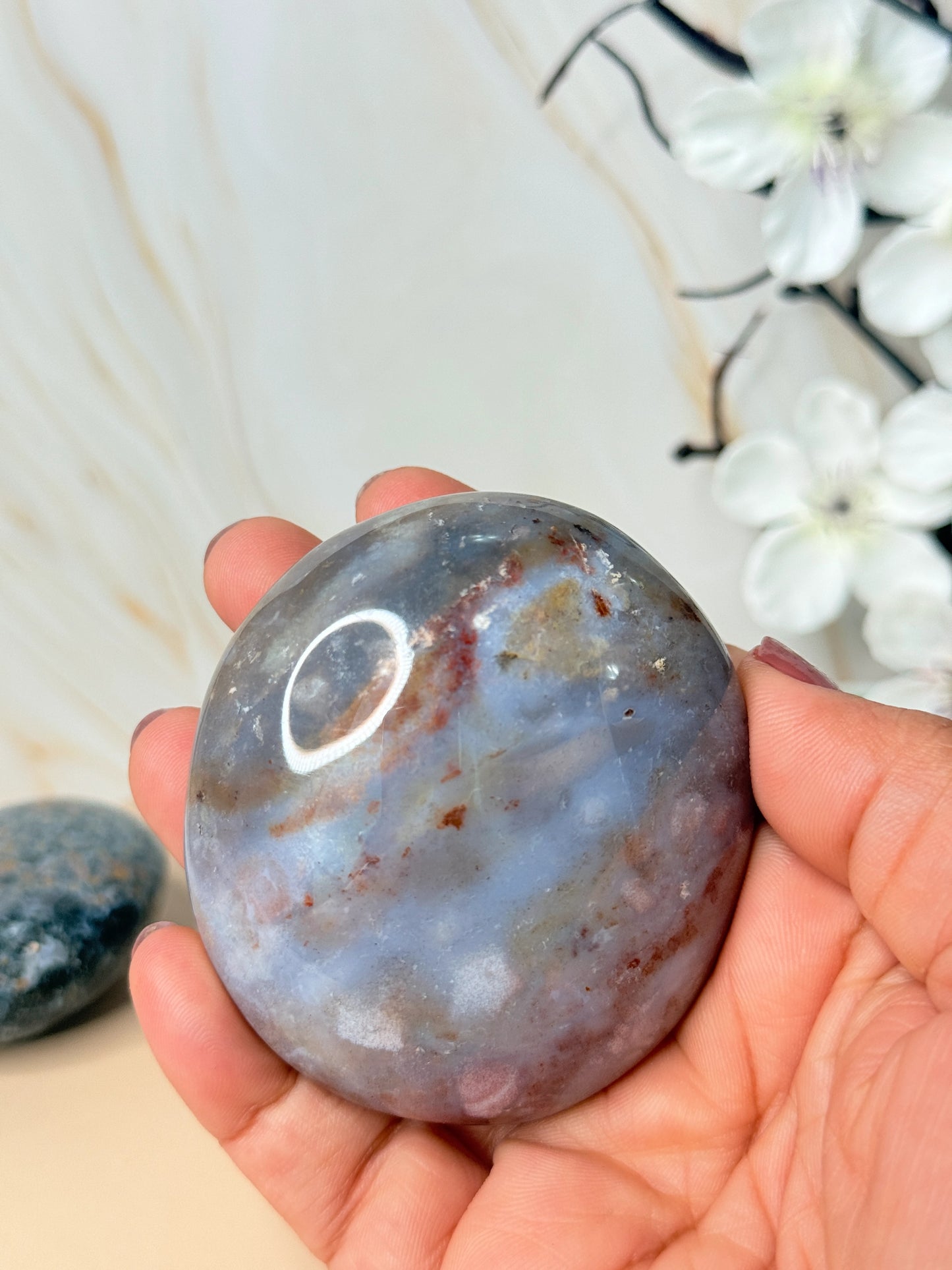 Ocean Jasper Palm Stone | Joyful Grounding Crystal | Madagascar