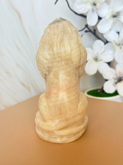 Jade Lion Figurine | Crystal Carving for Strength & Protection