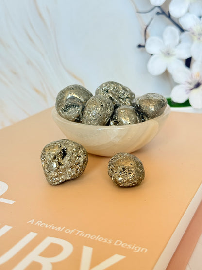 Pyrite Tumble | Stone of Abundance & Confidence | Peru