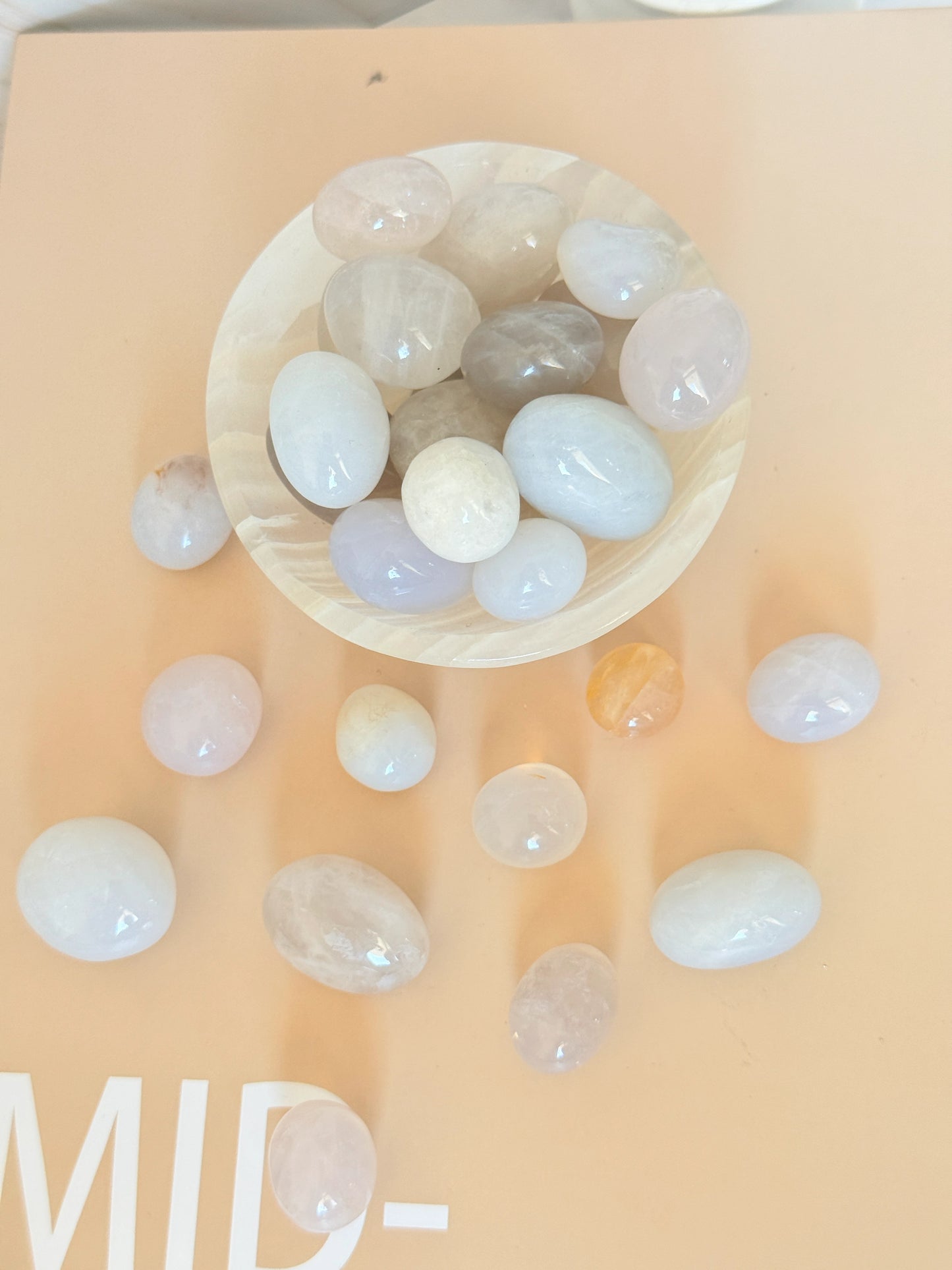 Grey Agate Tumble | Calming Grounding Stone | Brazil