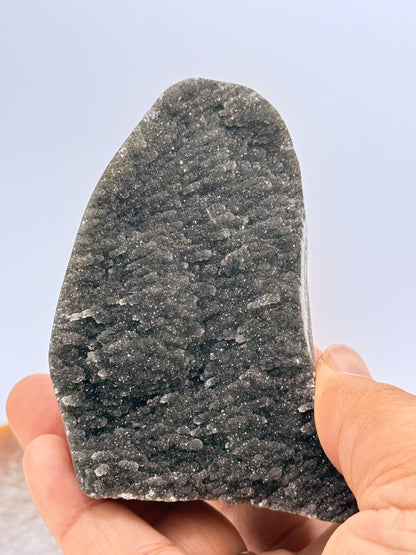 Black Amethyst Cut Base Crystal — Natural Beauty, Powerful Energy