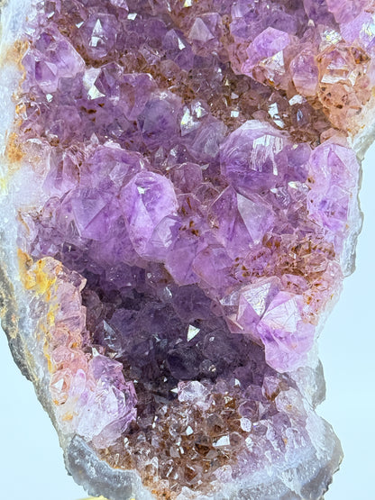 Amethyst & Ametrine Freeform Cluster on Stand | Natural Crystal for Clarity, Balance & Spiritual Transformation