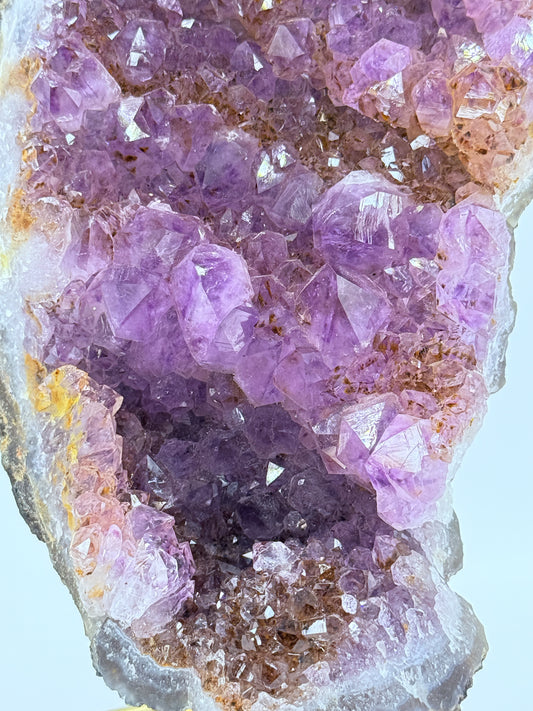 Amethyst & Ametrine Freeform Cluster on Stand | Natural Crystal for Clarity, Balance & Spiritual Transformation
