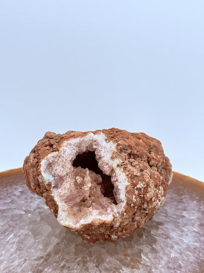 Pink Amethyst Geode from Argentina | Crystal for Love, Healing & Emotional Harmony