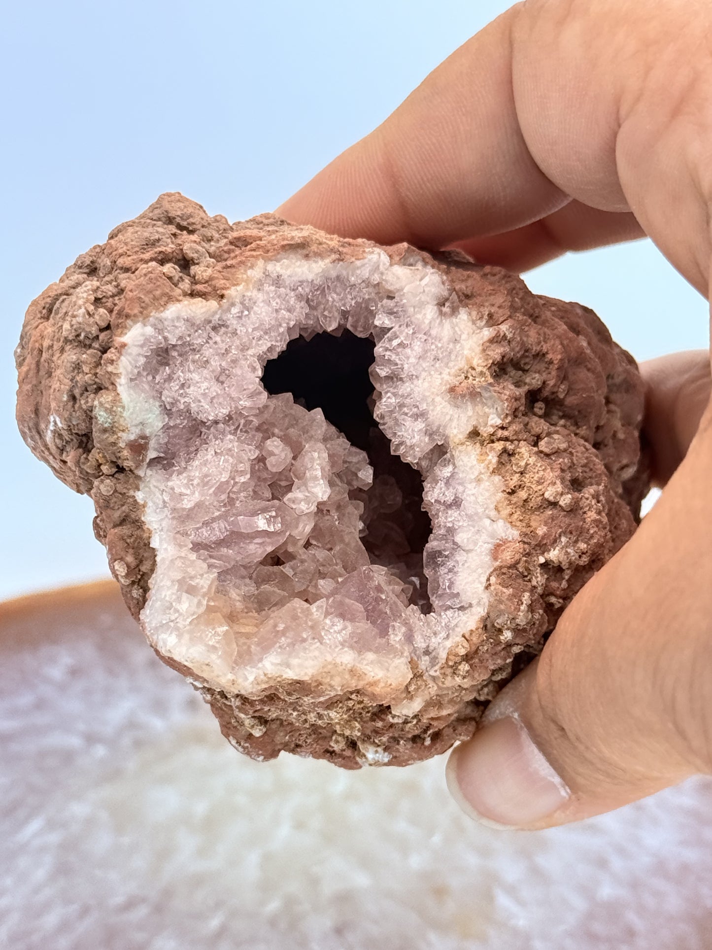 Pink Amethyst Geode from Argentina | Crystal for Love, Healing & Emotional Harmony