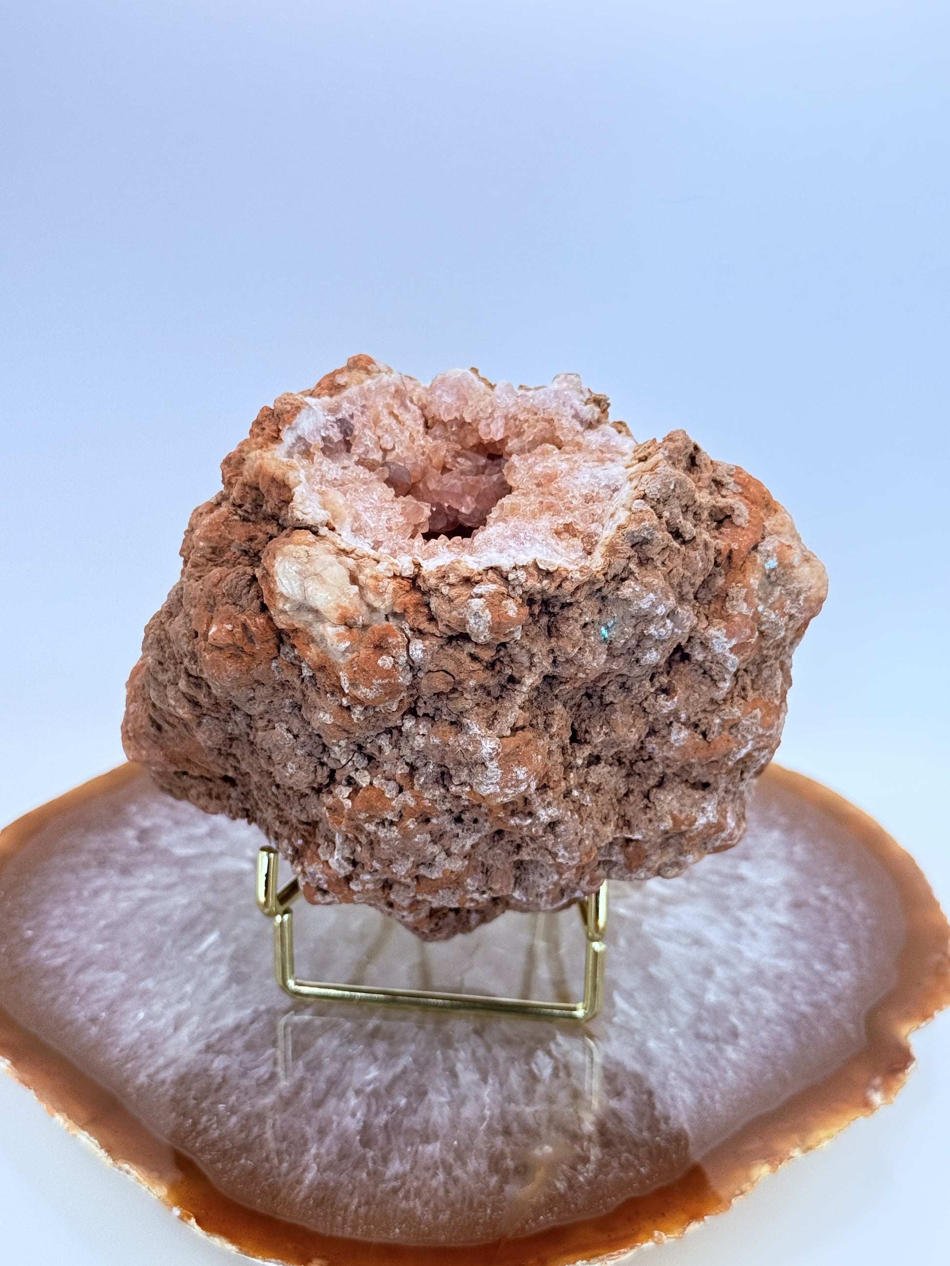 Pink Amethyst Geode from Argentina | Crystal for Love, Healing & Emotional Harmony - Auralis Crystals