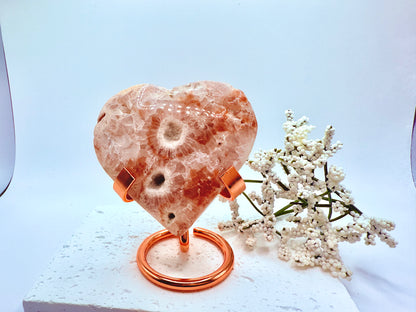 Pink Amethyst Heart 1