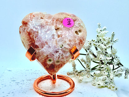 Pink Amethyst Heart 1